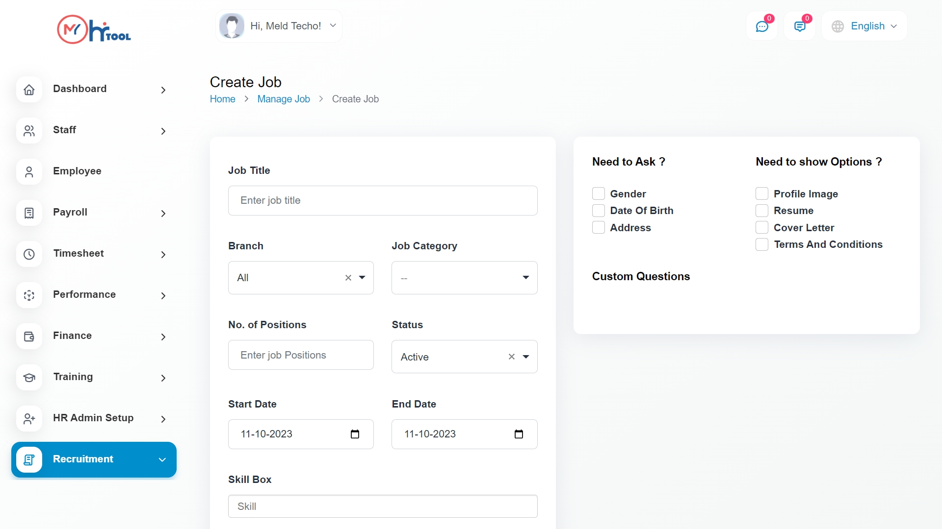 Recruitment & Onboarding